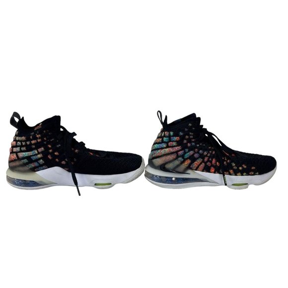 Nike Lebron 17 Multicolor Gradient Knit Basketball Shoes US‎ 5.5Y - Picture 6 of 16